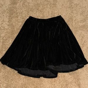 Altar’s State Black Velvet Skirt